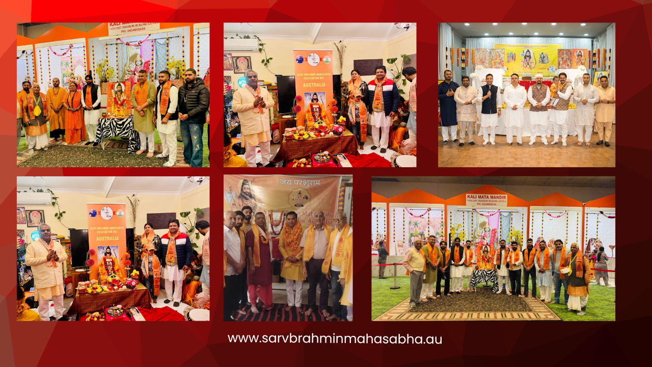 Lord Parshuram Jayanti Celebrations in Australia Sarv Brahmin Mahasabha